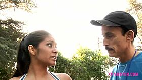 Watch this slim amateur babe get fucked hard in her wet pussy after sucking cock?