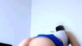 After classes, my stepbrother lets me play with his hard cock at my uncles' house