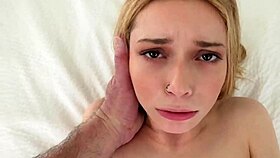 this tiny 18+ blonde with trimmed pussy sucks and bangs hard