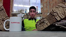 as a step gay dad, work sucks, life is tough, i escape into foot fantasy dreams even at work.