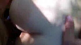 Blonde Bent Over in Outdoor Doggystyle Cumshot