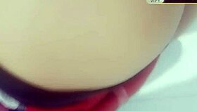 vietnamese teen girl masturbates using a cucumber in this homemade scene