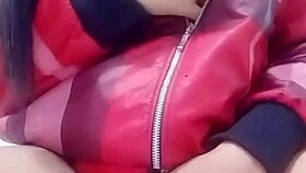 vietnamese teen girl masturbates using a cucumber in this homemade scene