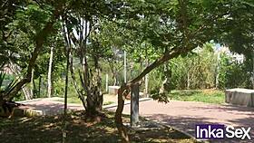 the colombian teen hated cum but ended up swallowing it with disgust after getting her big ass fucked