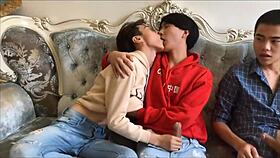 asian boys in gay orgy group sex