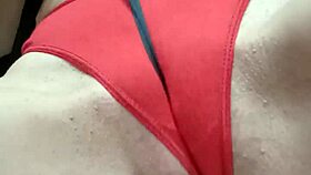 I Was Playing with a Ribbon and Oops, My Panties Slipped Off for Pussy Fun