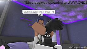 Roblox game features rough gay anal sex with a furry character