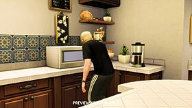 mystical painting preview in 3d hentai with rough monster cock action.