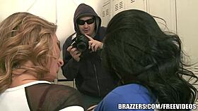 Hey, wanna join this locker room threesome with Brazzers?