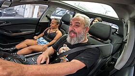 An�zinha do Mau Strips in Car, Teases on S�o Paulo Streets