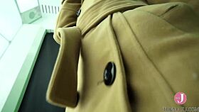 Asian Slut Bent Over Begs for Cock While Fingering and Riding in Japanese Scene