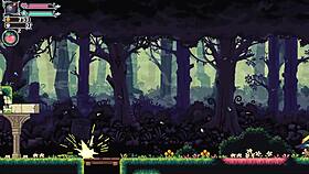 In flip witch pixel, the cute goblin girl chooses the pornstar path with huge boobs and banging