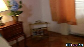 Mature Slut Masturbates Close Up in Stockings Shoes.