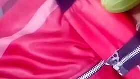 vietnamese teen girl masturbates using a cucumber in this homemade scene