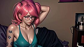 Nerdy Girl Possessed by Demon Fucks Bitches