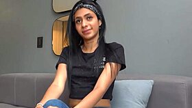 Latina Casting - Small 18+ Tits Camgirl Fucking On Camera!