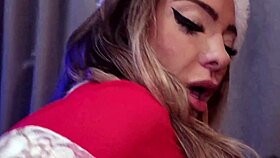 lana borges, flavia oliver, and loupan get their big asses ripped in christmas anal triple