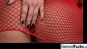 Diamond kitty sticks a toy in her tight ass for anal pleasure