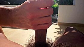 super slow motion scene in the outdoor garden with nature