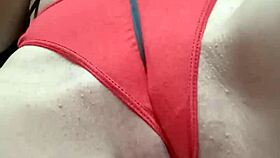 I Was Playing with a Ribbon and Oops, My Panties Slipped Off for Pussy Fun