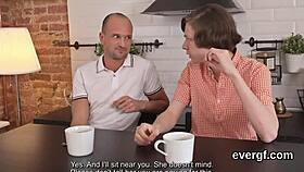 Penniless guy lets odd friend bang his girlfriend for cash