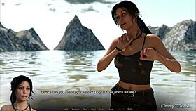 i can't believe lora croft got drilled by huge monsters outdoors