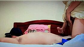 I am so excited as Gruesoo lets me play with his cock using my big tits in this taboo encounter.