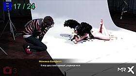 In the fashion business, she models a beautiful nude costume