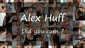 Alexhuff moans loudly as he jerks off and cums hard with lots of cum 😩💦