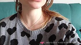 Vends-Ta-Culotte - Femme Enceinte Française Sexy Se Déshabille Et Se Doigte La Chatte - Charlottex
