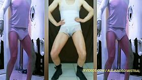 i'm showing my big bulge in tight panties