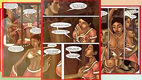 Savita Bhabi's first sexual experience in 3D adult comic