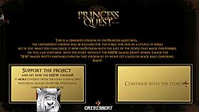 Animeblonde's big ass in Princess Quest demo