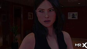 In the fashion business, she models a beautiful nude costume