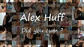 Alexhuff moans loudly as he jerks off and cums hard with lots of cum 😩💦