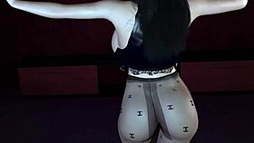 3d asian milf with big boobs teasing that monster cock 😏