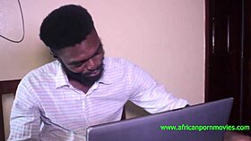 Ebony MILF Threesome Anal Fantasy With Businessman In Office