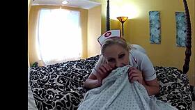 Julia Ann suck and fucks her rock hard patiant