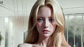 Petite blonde rides all day in POV