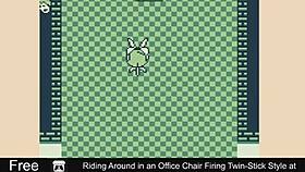 Riding Around In An Office Chair Firing Twin-Stick Style At