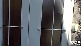 cock-addicted teen 18+ akasha cullen devours delivery guy's shaft and load