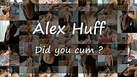 Alexhuff moans loudly as he jerks off and cums hard with lots of cum 😩💦