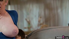 Hey, that huge-boobed stepmom Dee Williams sucks and rides her gamer stepson so well