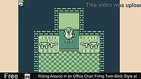 Riding Around In An Office Chair Firing Twin-Stick Style At