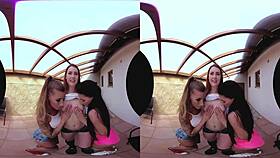 three amazing european pussies dominate table tennis match