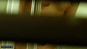 Hidden camera spying on roommate in shower