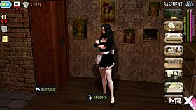 In the fashion business, she models a beautiful nude costume