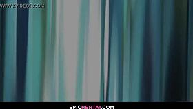 anal sex turns her face into ahegao in this hentai