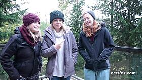 Three amateur lesbians turn it into a lively party