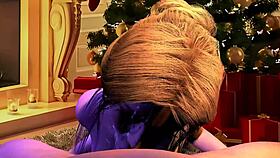 New years eve blowjob in 3d animation with gay cartoon sucking